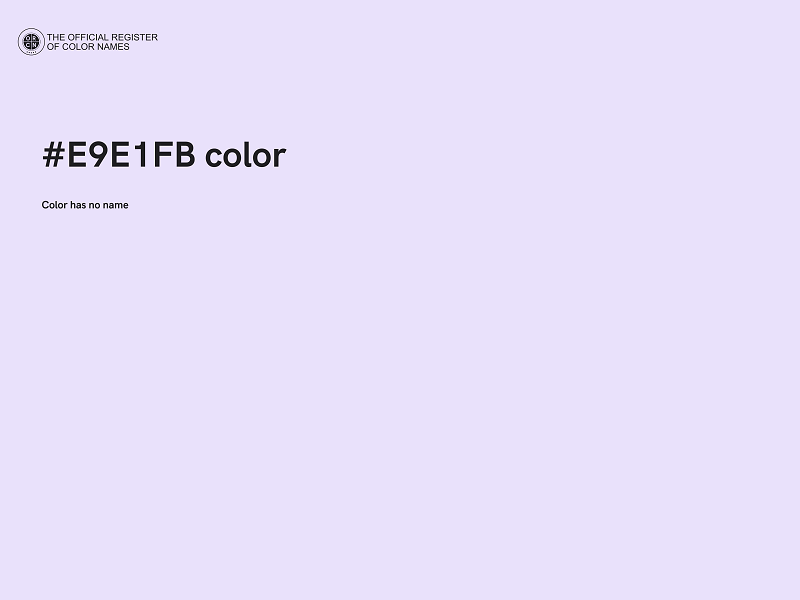 #E9E1FB color image