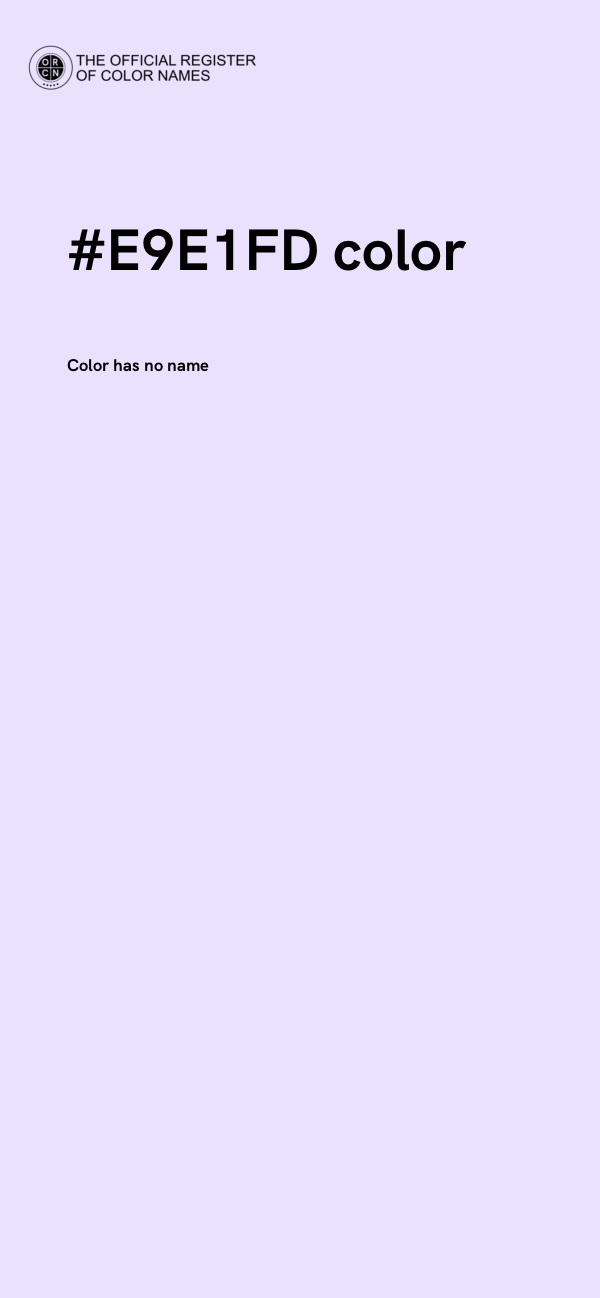 #E9E1FD color image