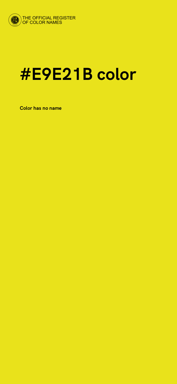 #E9E21B color image
