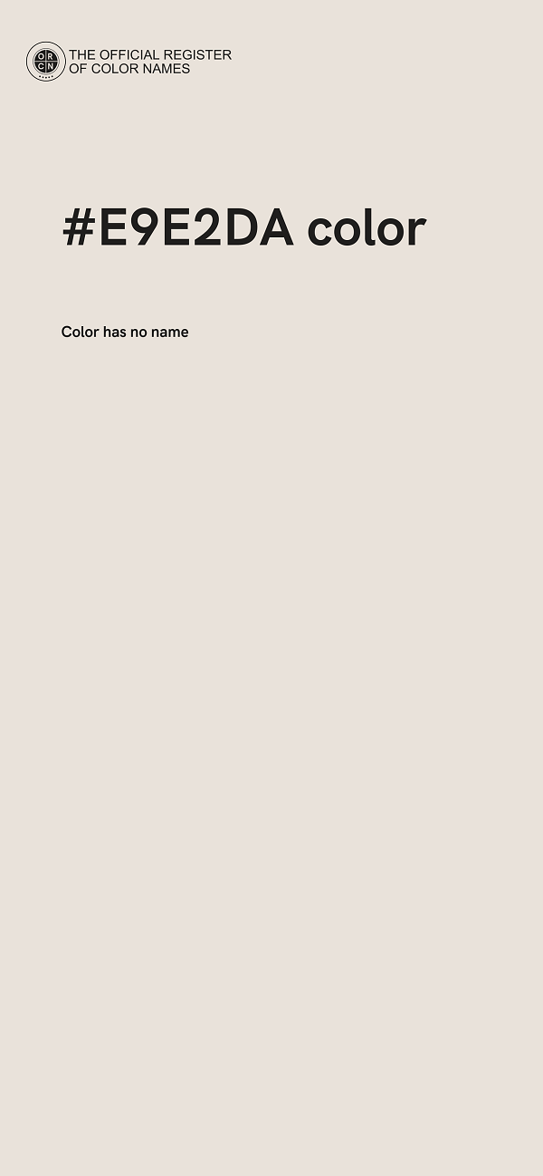#E9E2DA color image