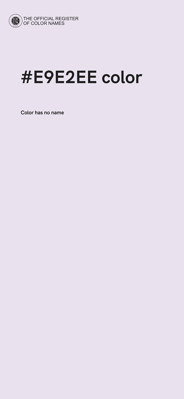 #E9E2EE color image