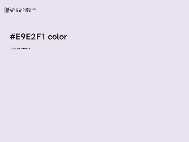 #E9E2F1 color image