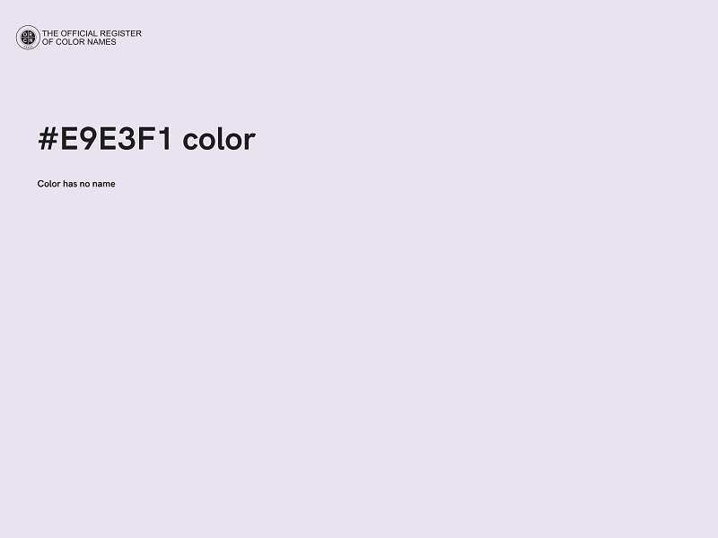 #E9E3F1 color image