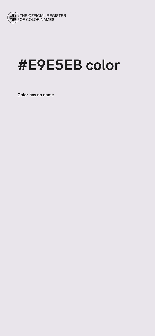 #E9E5EB color image