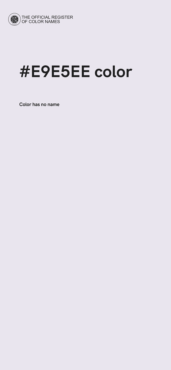 #E9E5EE color image
