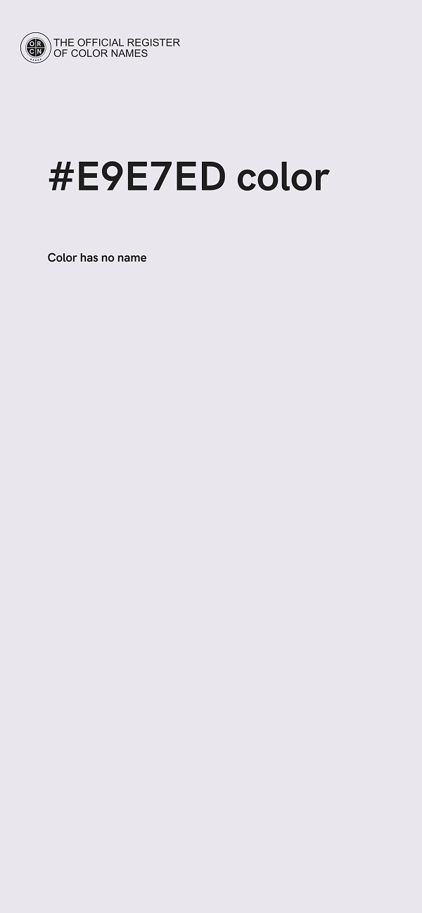 #E9E7ED color image
