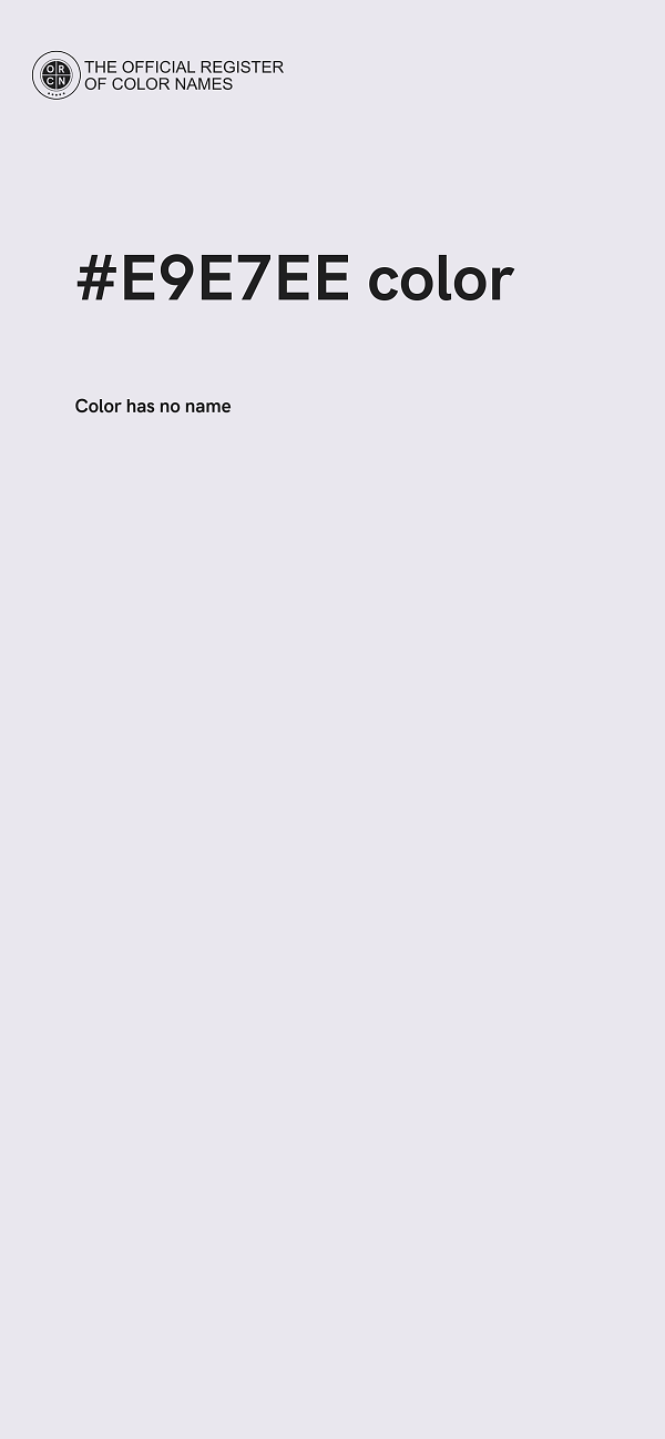 #E9E7EE color image