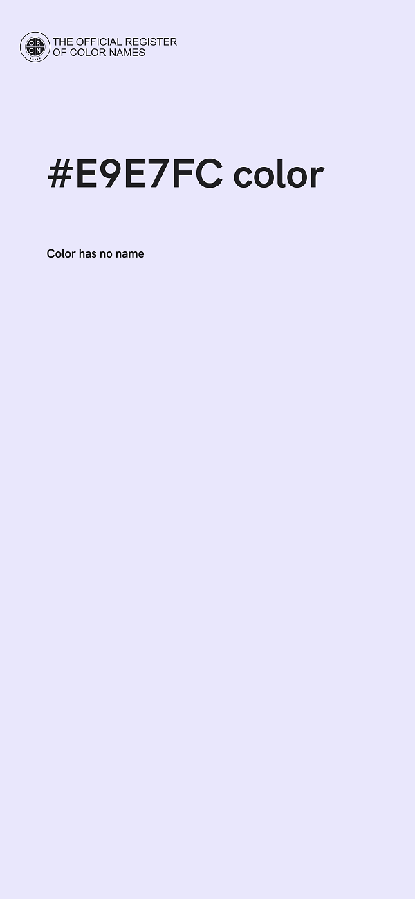 #E9E7FC color image