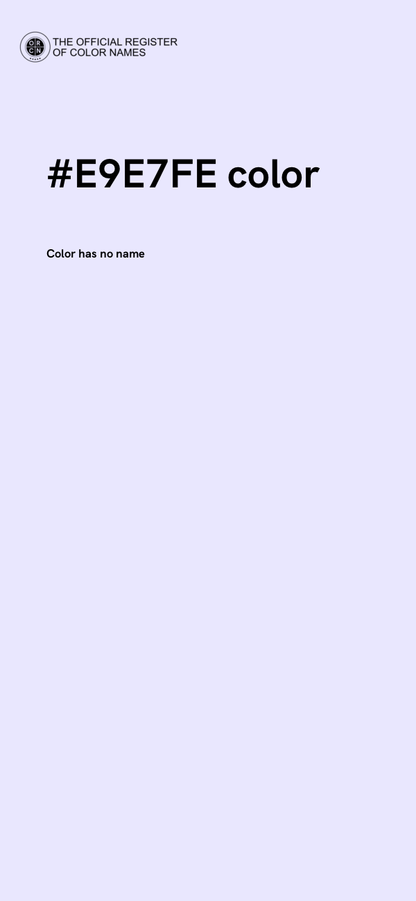 #E9E7FE color image