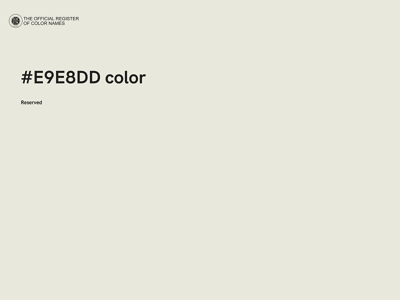 #E9E8DD color image