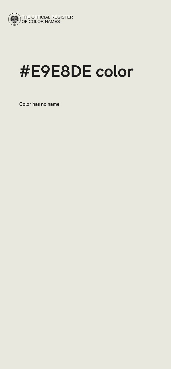 #E9E8DE color image