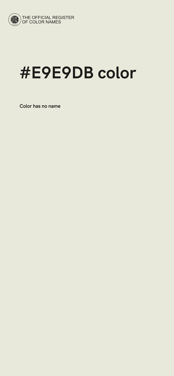 #E9E9DB color image