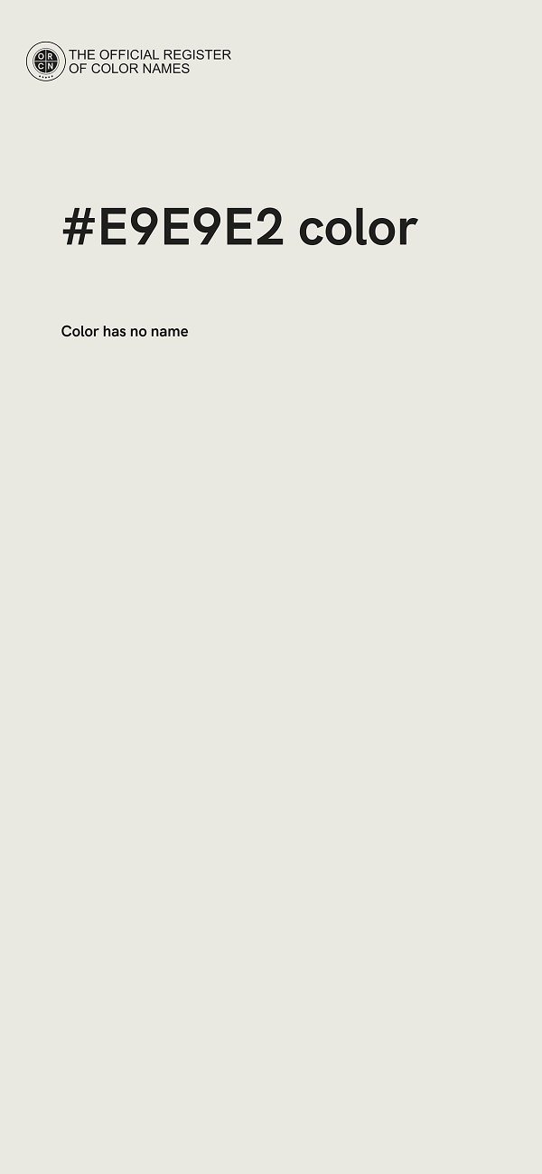 #E9E9E2 color image