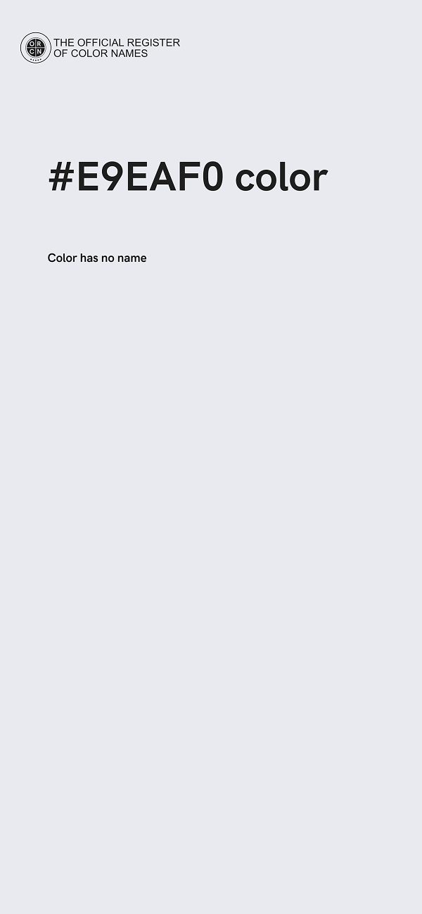 #E9EAF0 color image