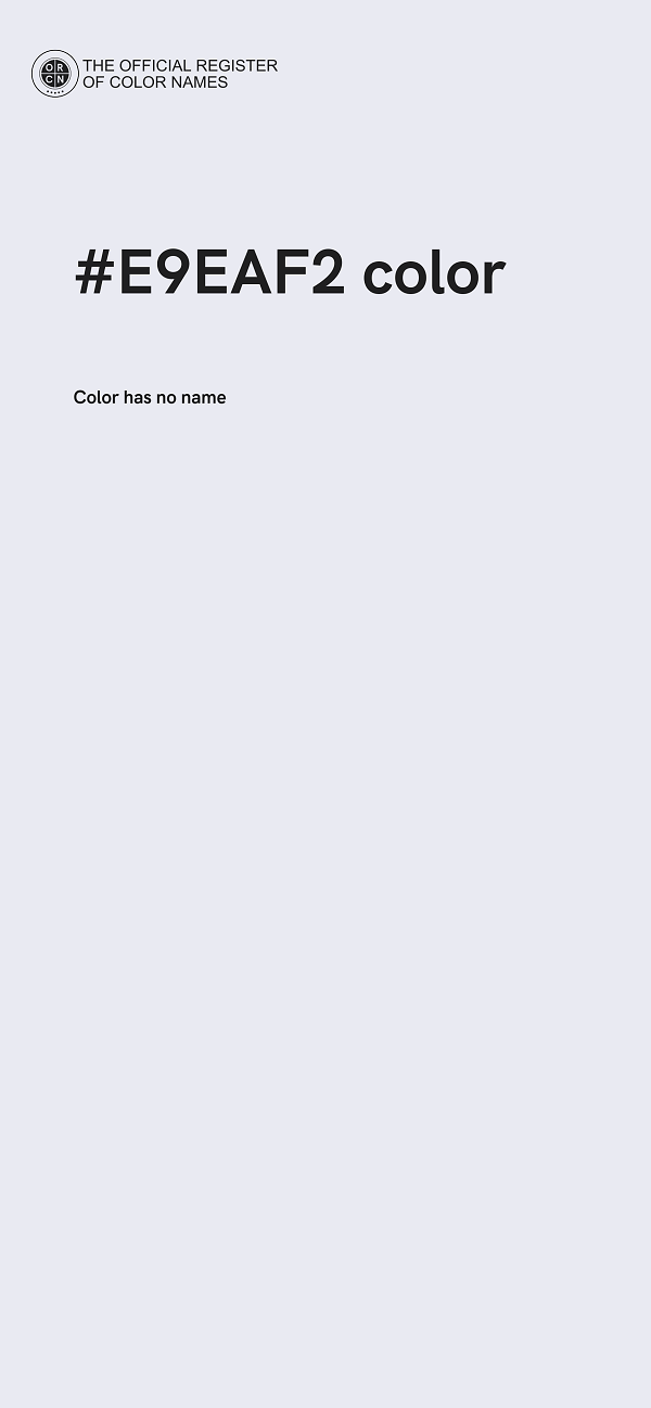 #E9EAF2 color image