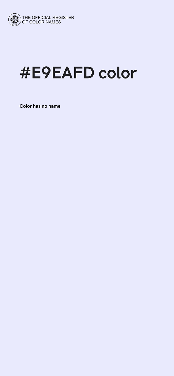 #E9EAFD color image