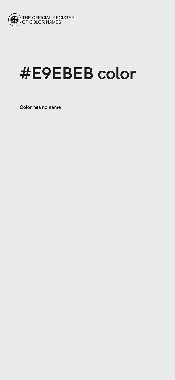 #E9EBEB color image