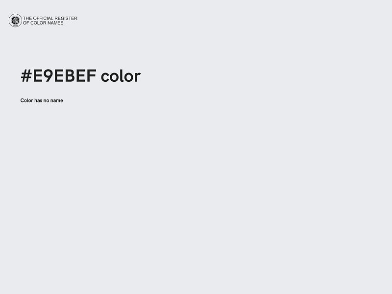 #E9EBEF color image