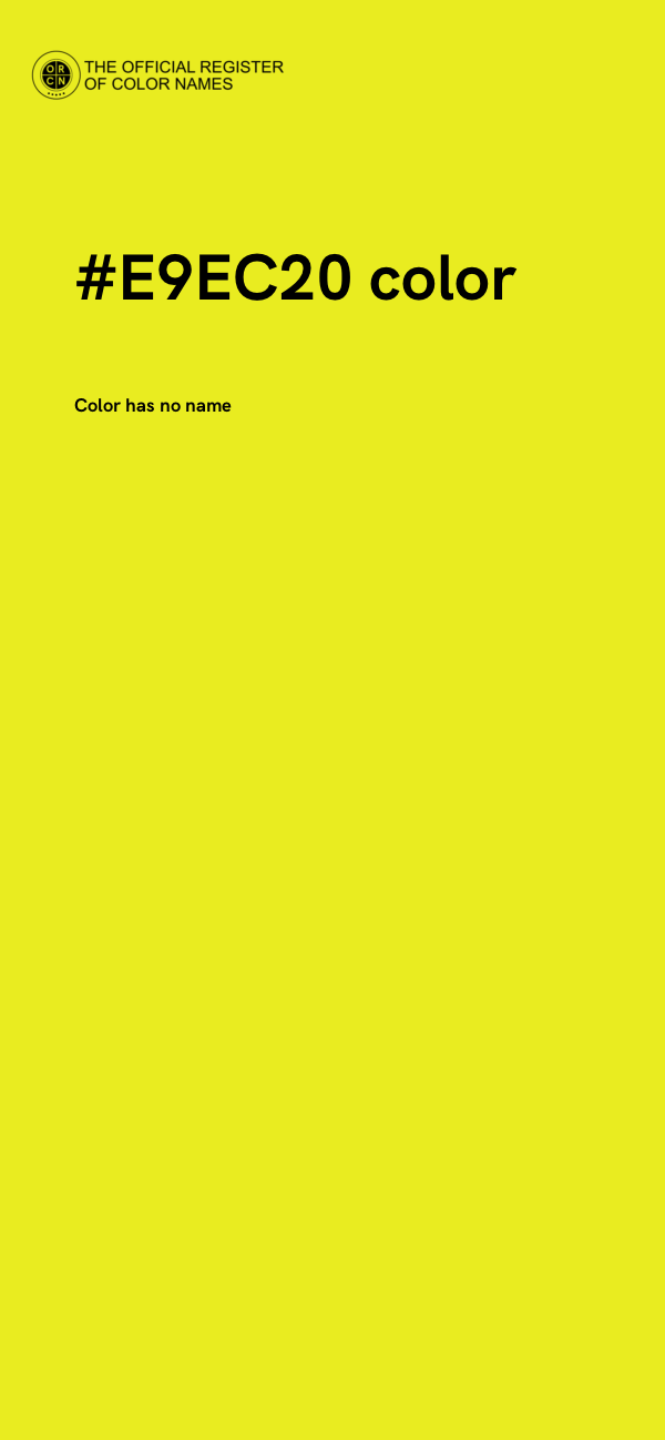 #E9EC20 color image