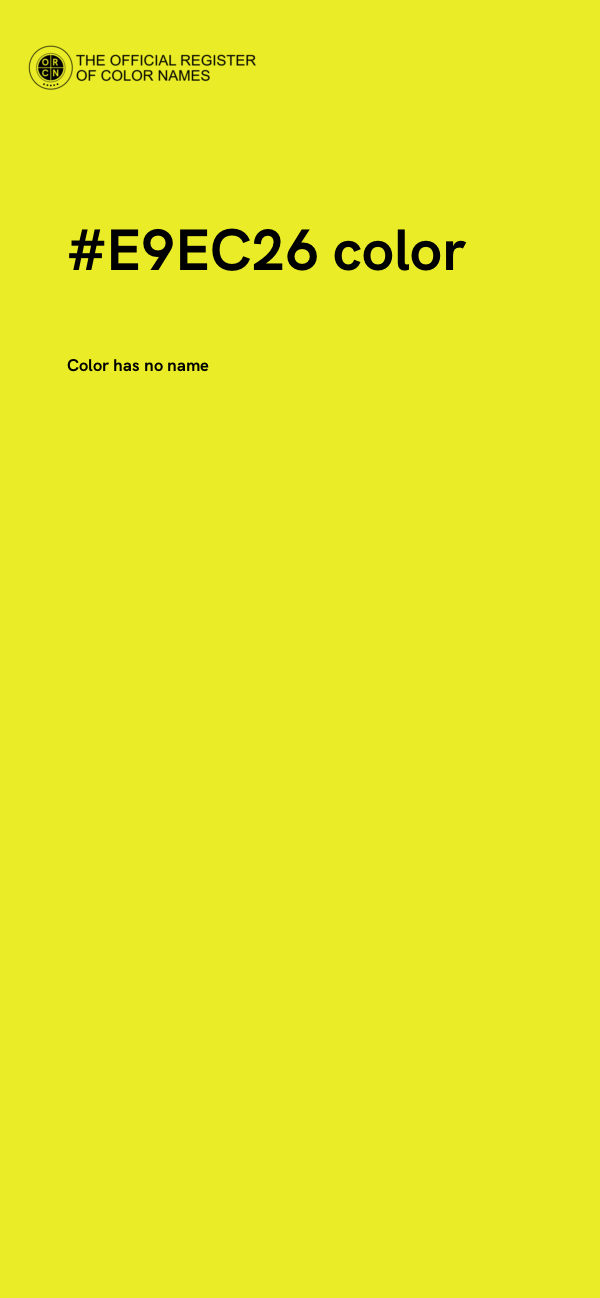 #E9EC26 color image
