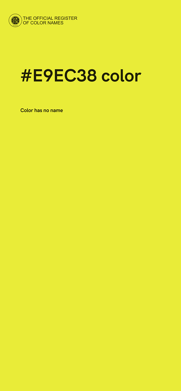 #E9EC38 color image