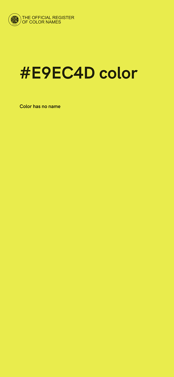 #E9EC4D color image