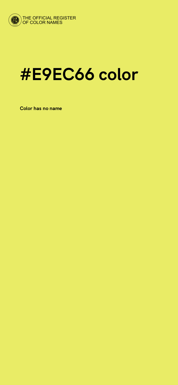 #E9EC66 color image