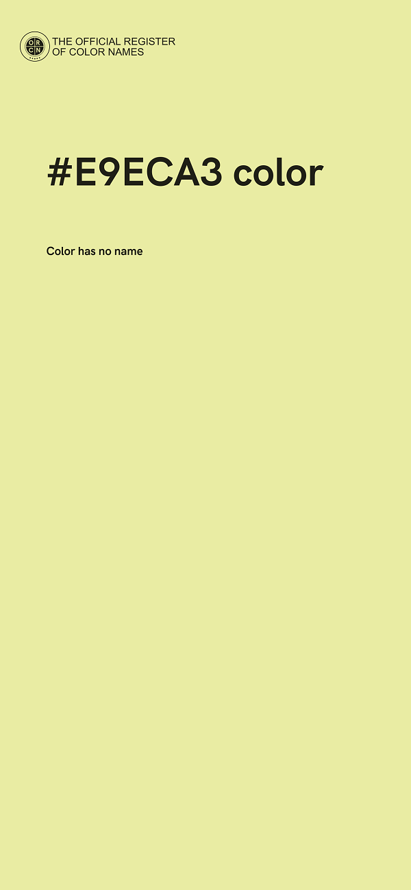 #E9ECA3 color image