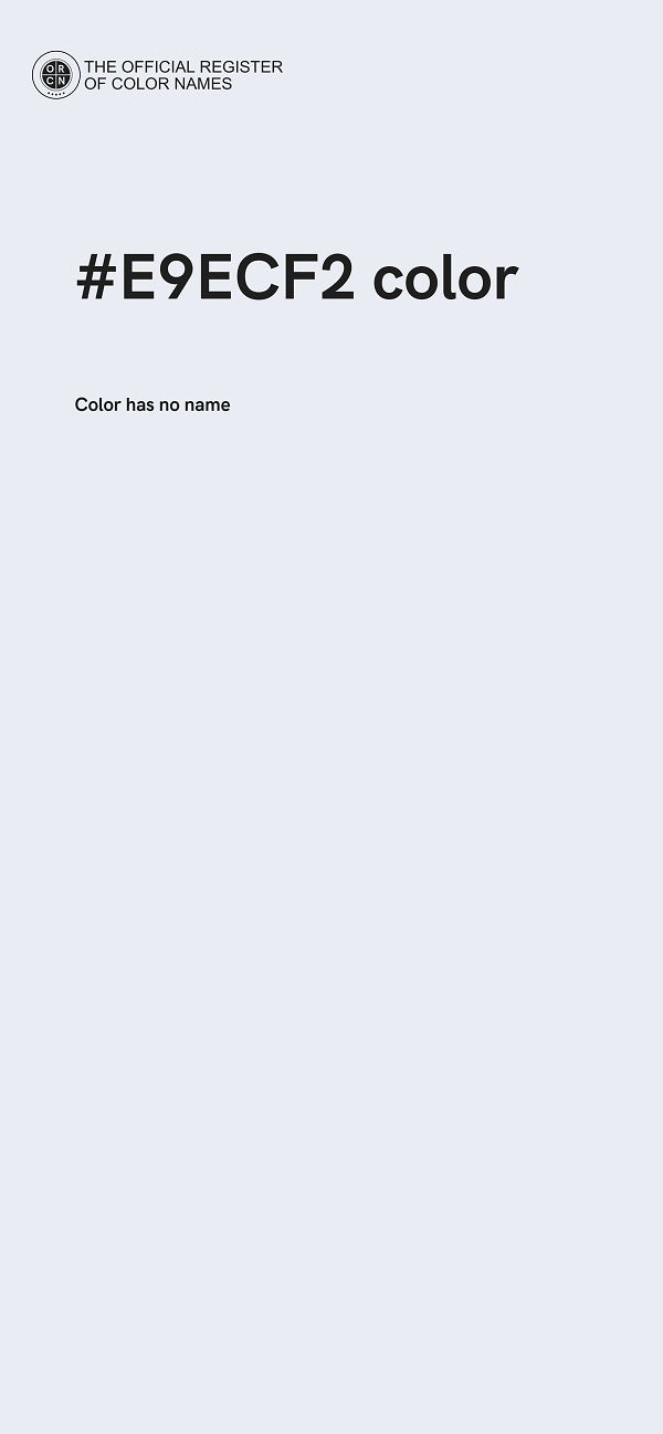 #E9ECF2 color image
