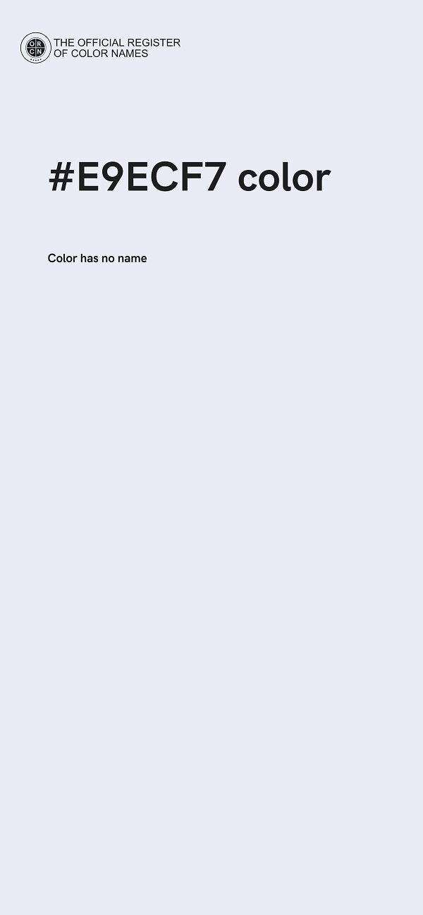 #E9ECF7 color image
