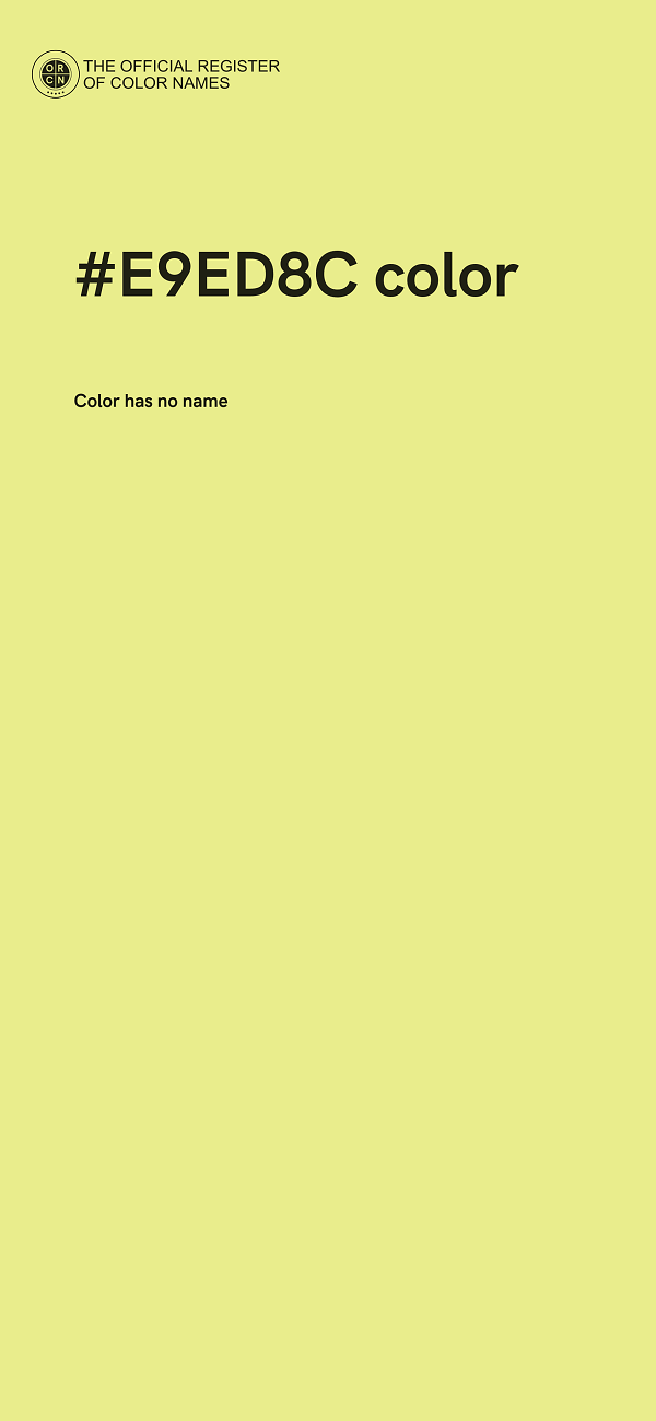 #E9ED8C color image