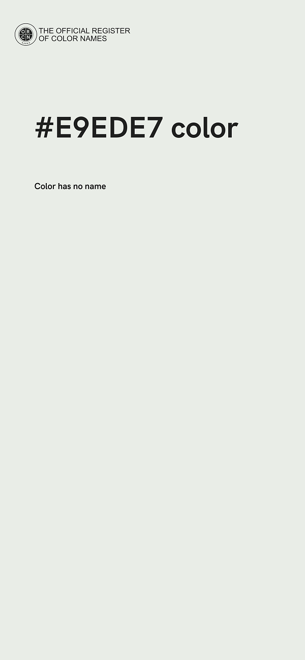 #E9EDE7 color image