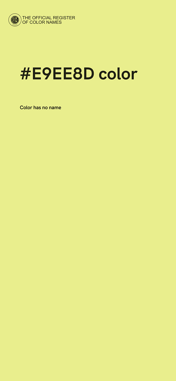#E9EE8D color image