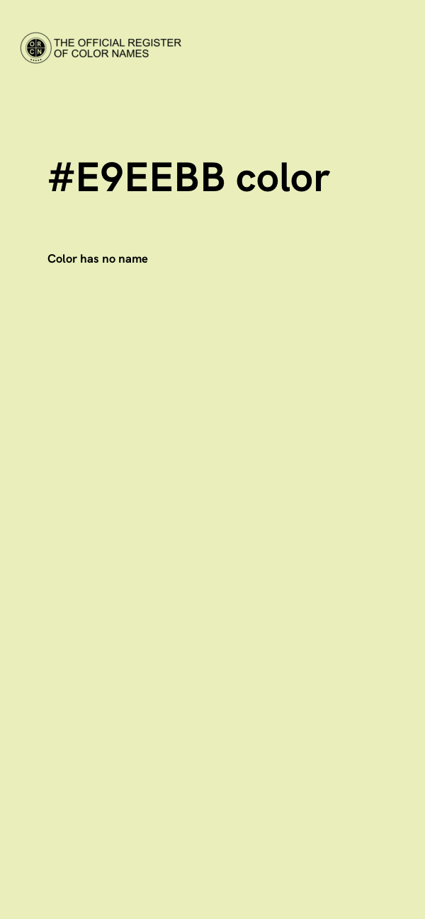#E9EEBB color image