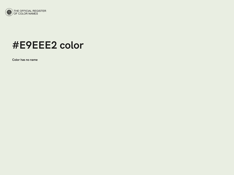 #E9EEE2 color image