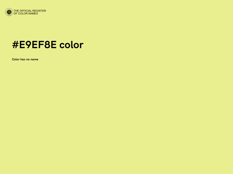 #E9EF8E color image
