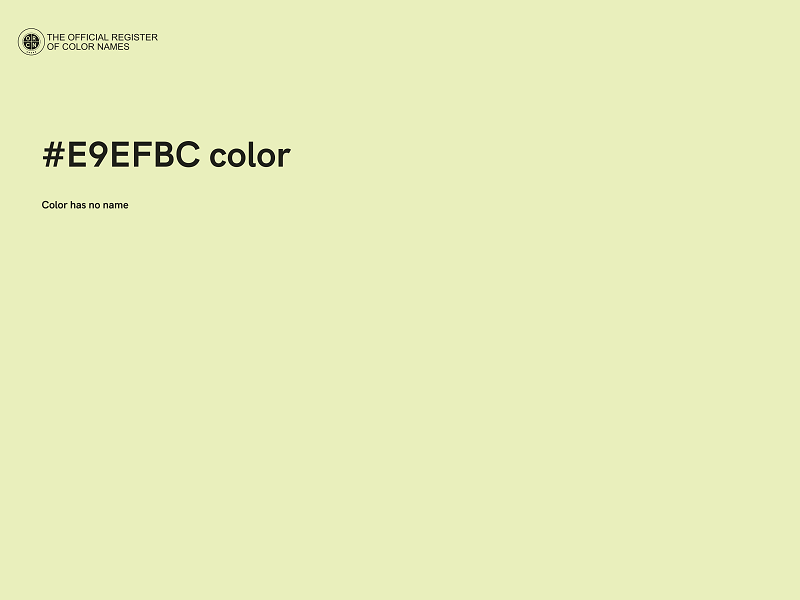 #E9EFBC color image