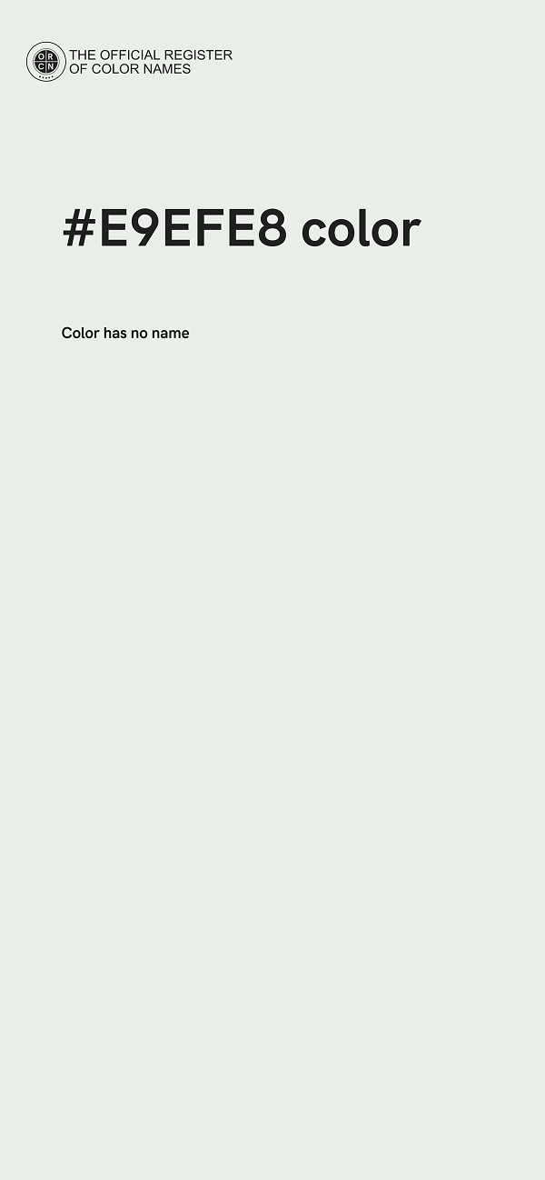 #E9EFE8 color image