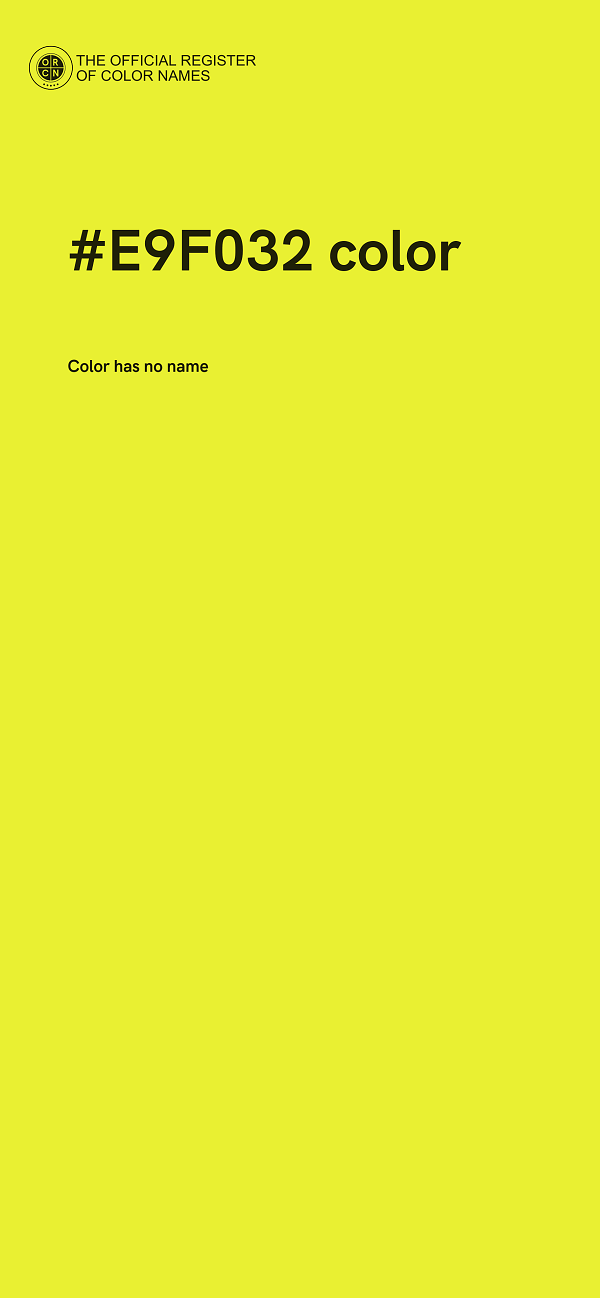 #E9F032 color image