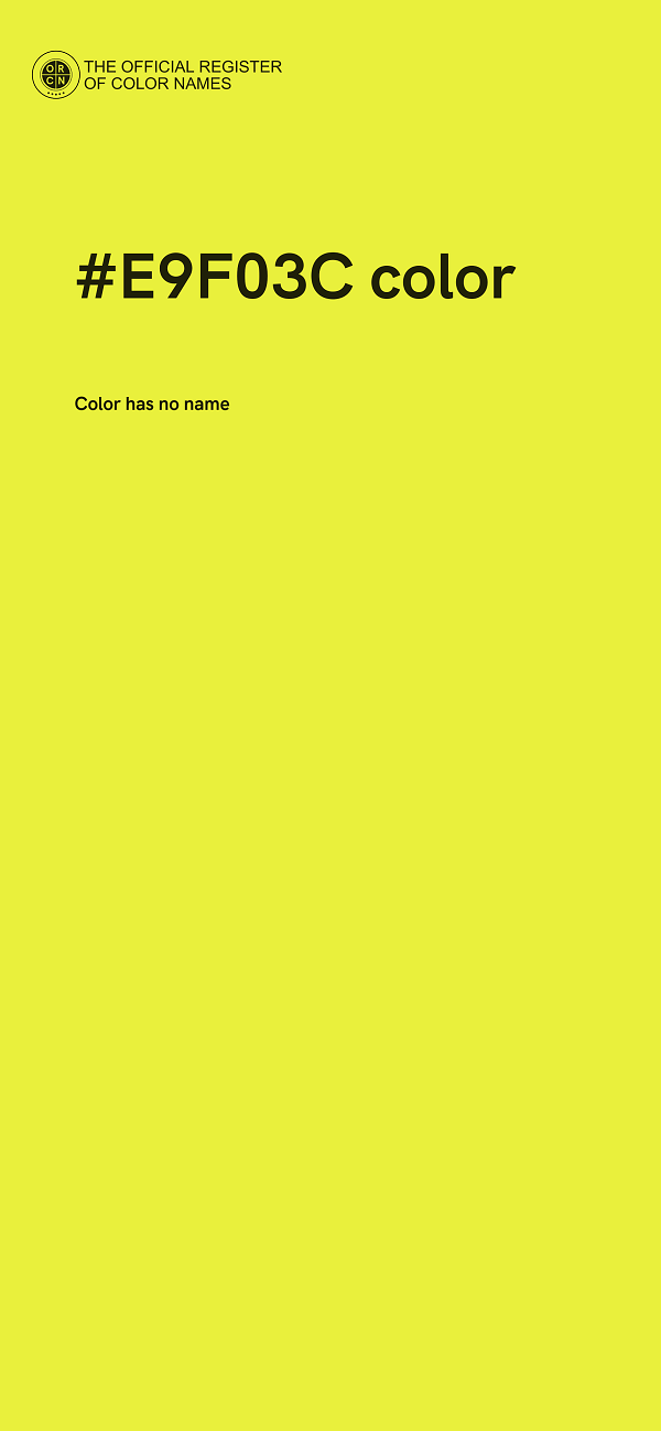 #E9F03C color image