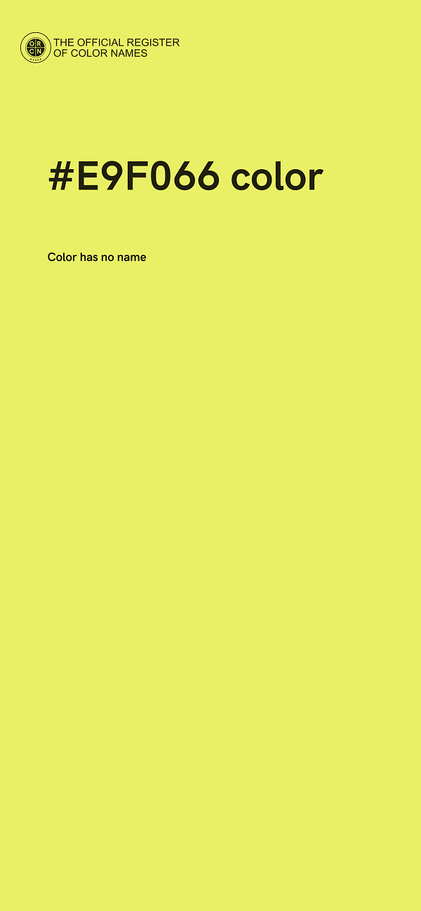 #E9F066 color image
