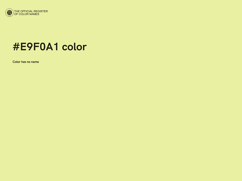 #E9F0A1 color image