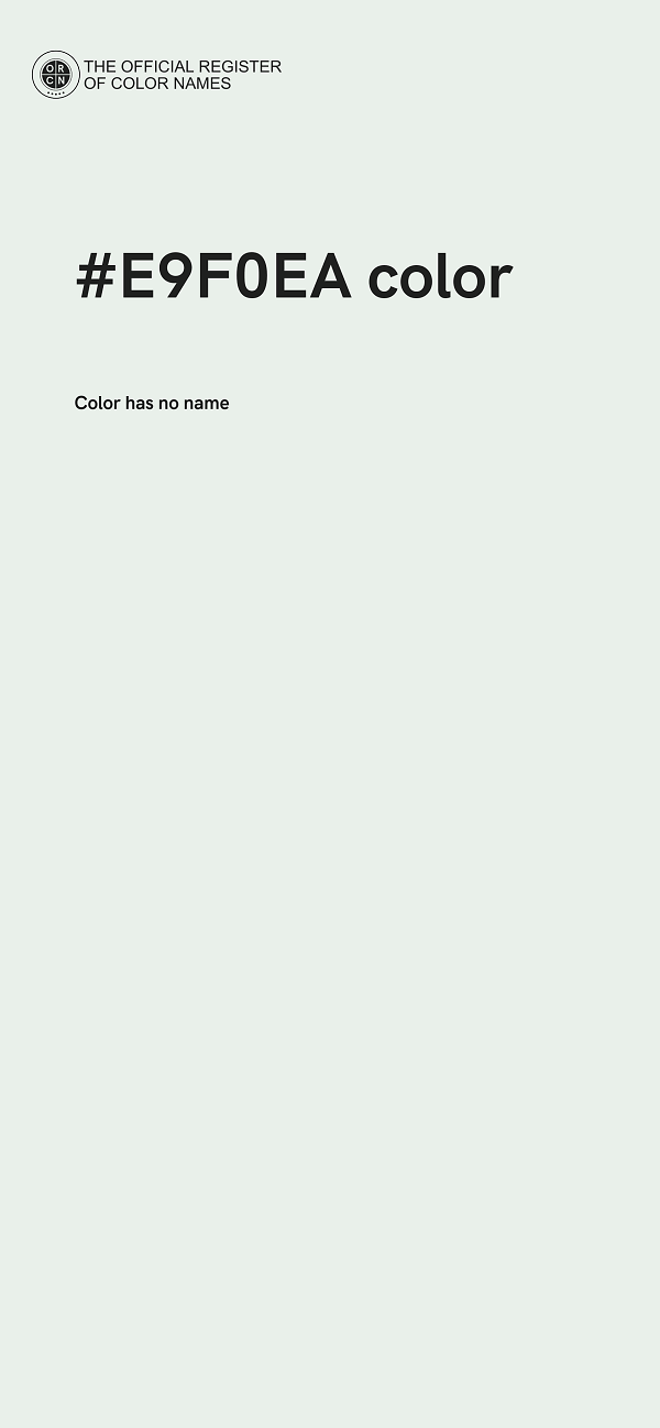 #E9F0EA color image