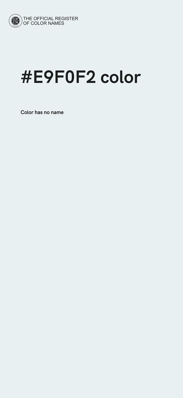 #E9F0F2 color image