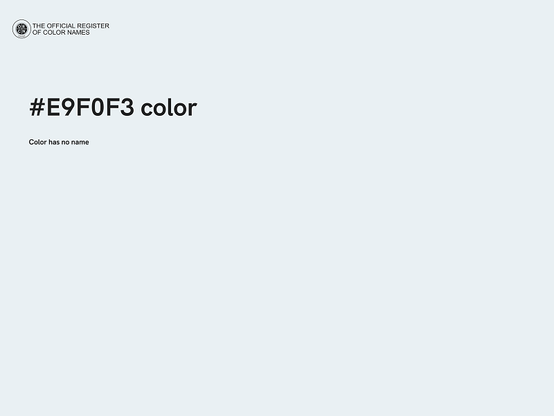 #E9F0F3 color image