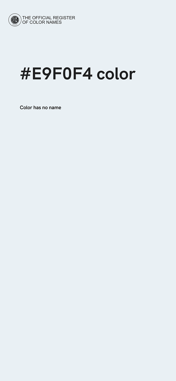 #E9F0F4 color image