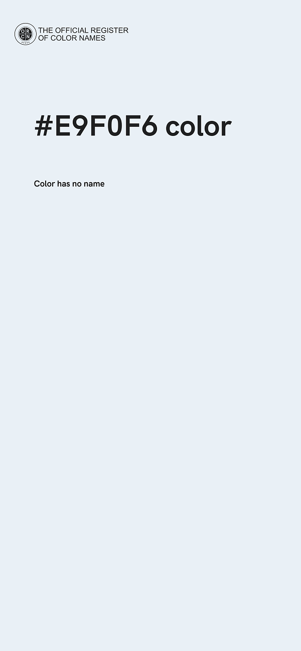#E9F0F6 color image