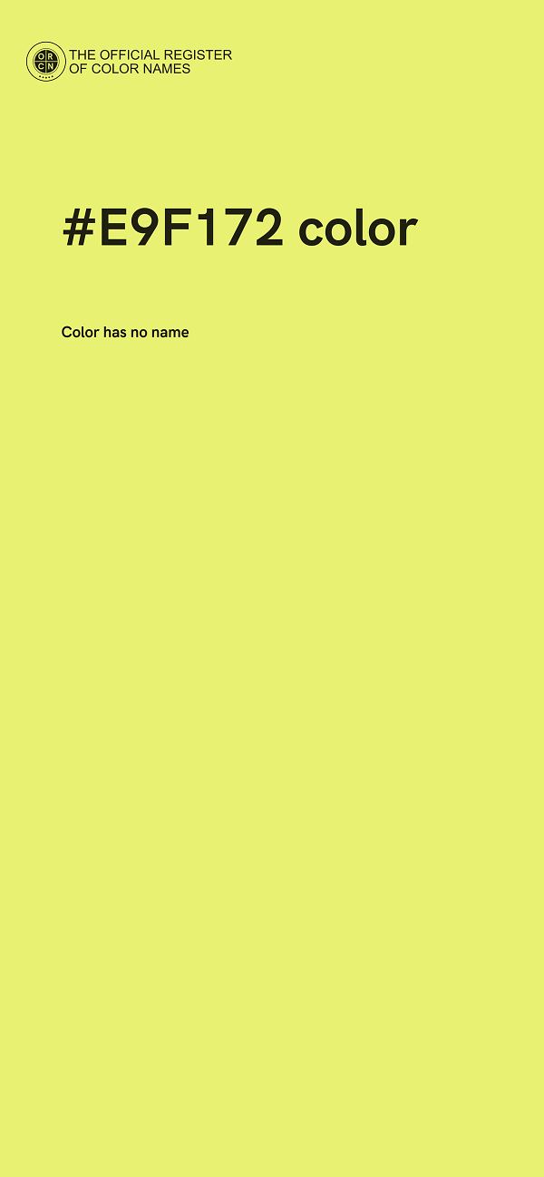 #E9F172 color image