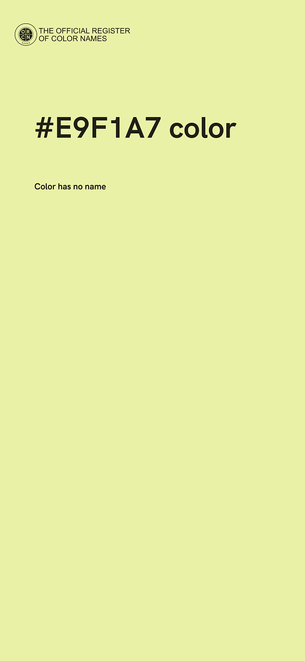 #E9F1A7 color image