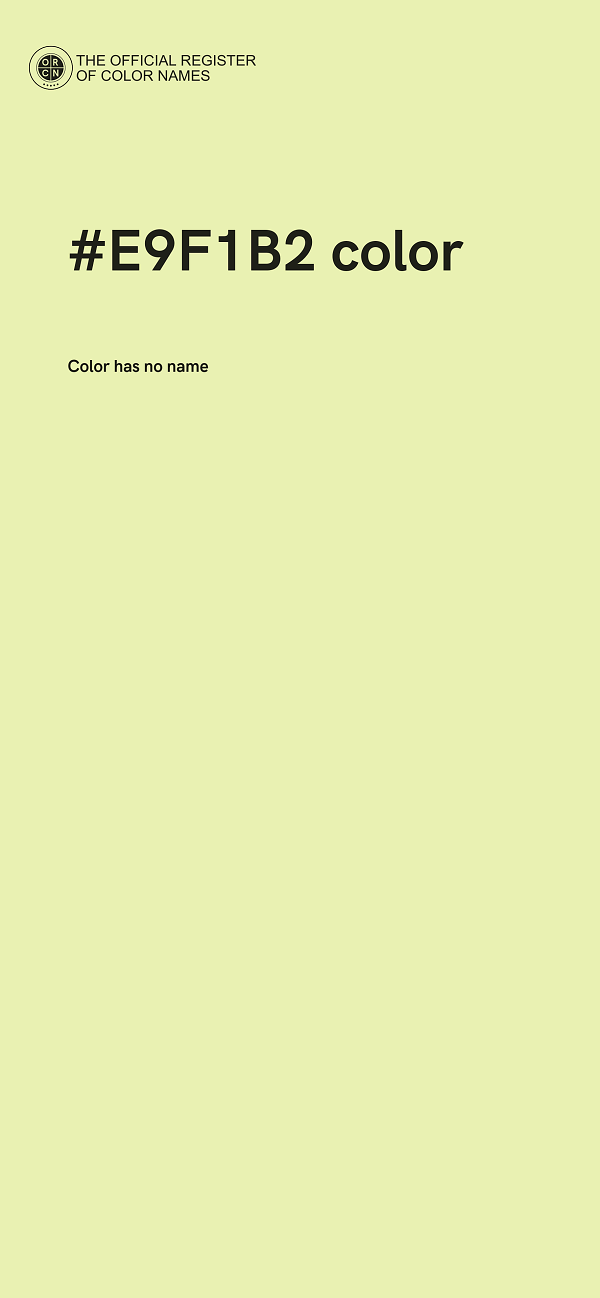 #E9F1B2 color image